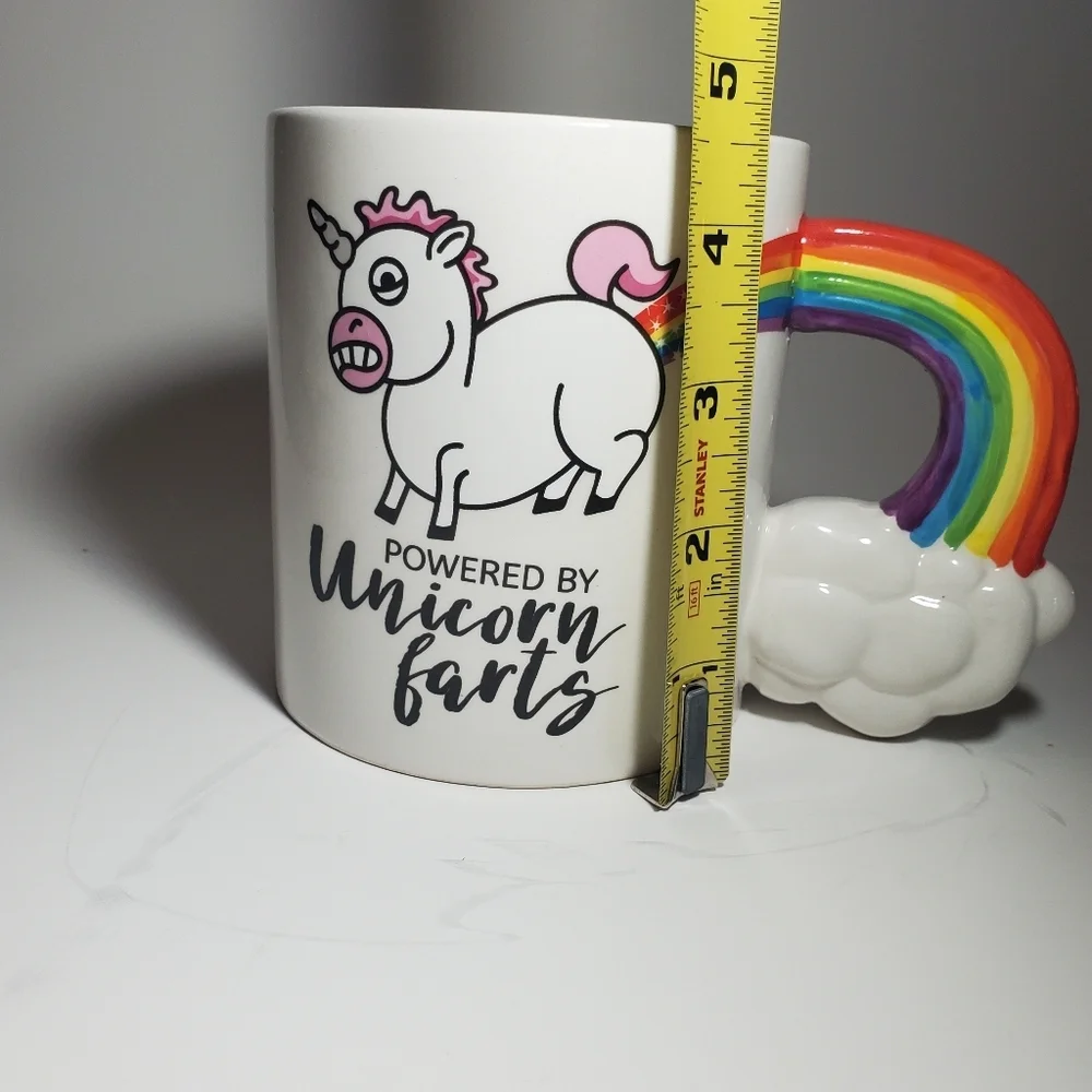 BigMouth Inc. Coffee Mug - “Powered by Unicorn Farts”, Novelty Coffee Mug, 20 oz